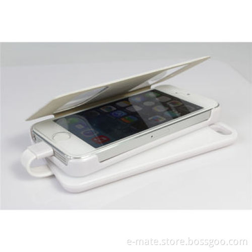 Detachable Magnetic Power Case for iPhone 5/5S, with Protective Leather CoverNew